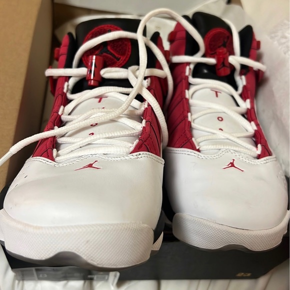 Nike Jordan 6 Rings White Black Carmine size US 8 - Picture 9 of 12